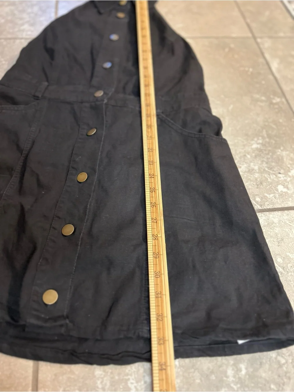 Free People Black Backless Halter Button-Front Mini Dress (Bin A) - Picture 7 of 11